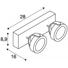 Спот з двома лампами SLV 1000129