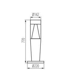 Світильник вуличний Kanlux 29176 INVO TR 77-O-GR