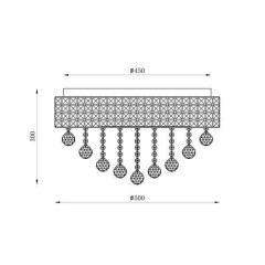 Кришталева люстра Zuma Line Capri Ceiling 19027-L