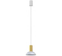 Люстра-підвіс Nowodvorski 8037 HERMANOS C WHITE/SOLID BRASS PL