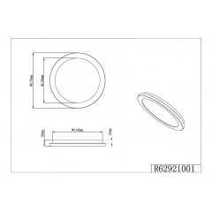 Стельовий світильник Trio Camillus R62921001