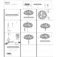 Стельовий світильник Eglo 97879 Frania-S