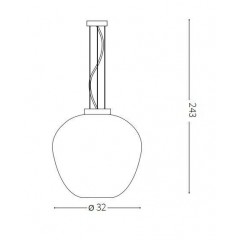 Люстра-підвіс Ideal lux 241517 Blossom Sp1 Fume