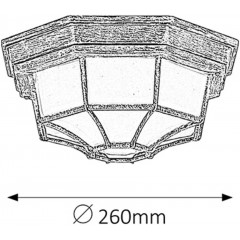 Стельовий вуличний світильник Rabalux 8376 Milano