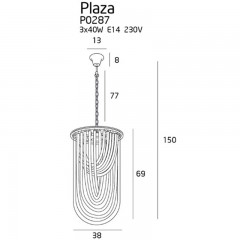 Кришталева люстра Maxlight P0287 PLAZA