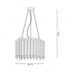 Люстра сучасна Ideal lux 208817 Pan SP5