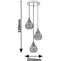 Люстра-підвіс Rabalux 6659 CASSANDRA