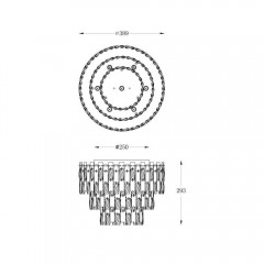 Кришталева люстра Zuma Line Anzio Ceiling C0480-07A-B5AC