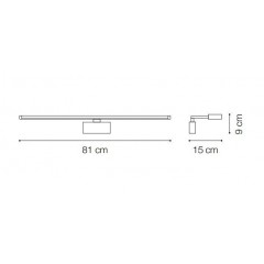 Підсвітка для картин і дзеркал Ideal lux 225029 Alma AP 20W Bianco