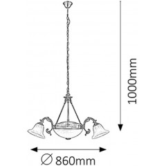 Люстра класична Rabalux 8553 Orchidea