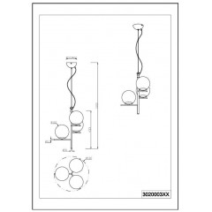 Люстра-підвіс Trio Pure 302000342