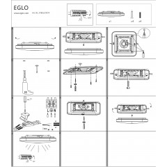 Стельовий світильник Eglo 97874 Frania