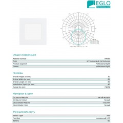 Точковий врізний світильник Eglo 64595 Fueva 1