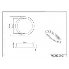 Стельовий світильник Trio Camillus R62921501