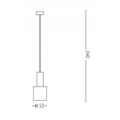 Люстра-підвіс Ideal lux 231570 Holly SP1 Ottone Satinato