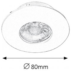 Точковий врізний світильник Rabalux Randy 1078