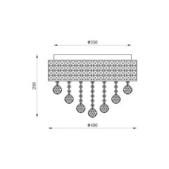 Кришталева люстра Zuma Line Capri Ceiling 19027-M