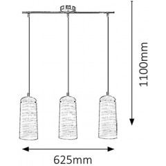 Люстра-підвіс Rabalux 6338 Aurel