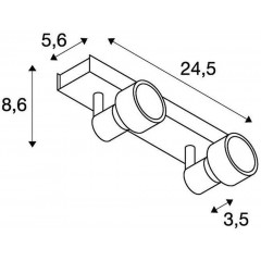 Спот з двома лампами SLV 147371