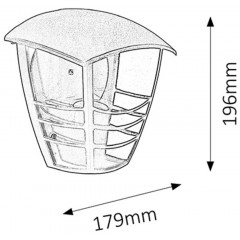 Настінний вуличний світильник Rabalux 8570 Marseille