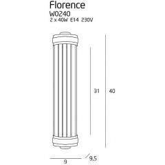 Бра декоративне Maxlight W0240 FLORENCE
W0241 FLORENCE