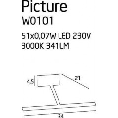 Підсвітка для картин і дзеркал Maxlight W0101 Picture