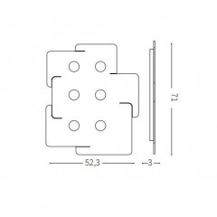 Стельовий світильник Ideal lux 215785 Totem PL6