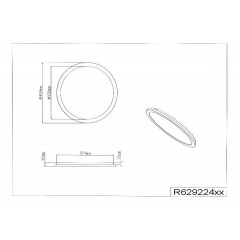 Стельовий світильник Trio Camillus R62922401