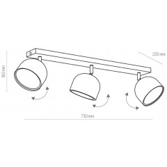 Спот з трьома лампами TK LIGHTING 3421