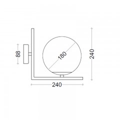 Бра декоративне Skarlat BL 1008 1P WH