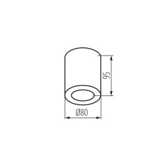 Точковий накладний світильник Kanlux 29240 Sani IP44 B