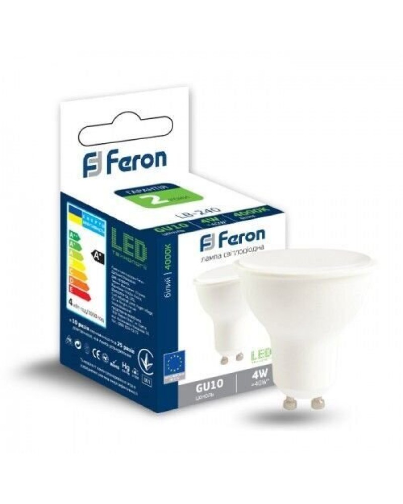 Світлодіодна лампа Feron LB-240 4W GU10 4000K