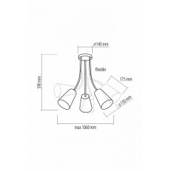 Люстра TK lighting 2103 Wire Black