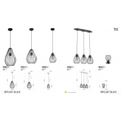 Декоративна настільна лампа TK lighting 3032 Brylant Black