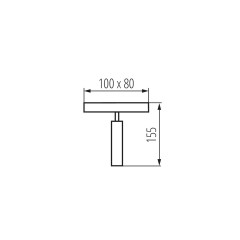 Бра спрямованого світла Kanlux 28771 LARITO EL-1L-B