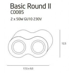 Точковий накладний світильник Maxlight C0085 Basic Round