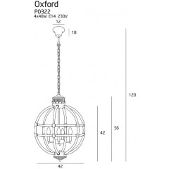 Люстра-підвіс Maxlight P0322 OXFORD