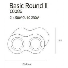 Точковий накладний світильник Maxlight C0086 Basic Round