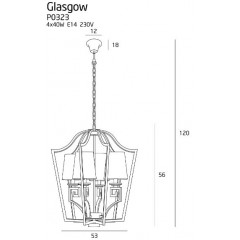 Люстра сучасна Maxlight P0323 GLASGOW