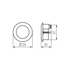 Вбудований вуличний світильник Kanlux Dora LED-J01 (04680)