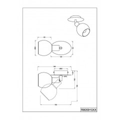 Бра спрямованого світла Trio Brest R80591006