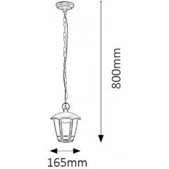 Вуличний підвісний світильник Rabalux 8128 Sorrento