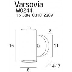 Бра спрямованого світла Maxlight W0244 VARSOVIA