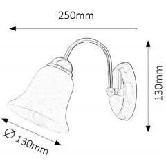 Бра декоративне Rabalux 7361 Francesca