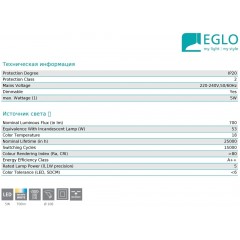 Точковий врізний світильник Eglo FUEVA-A 98212